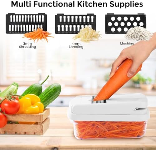 Yusshn 12-in-1 Vegetable Chopper with Container