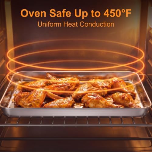 Herogo Cookie Baking Sheet 1 Pack, 12.5”x 9.7” Quarter Sheet Pan Tray