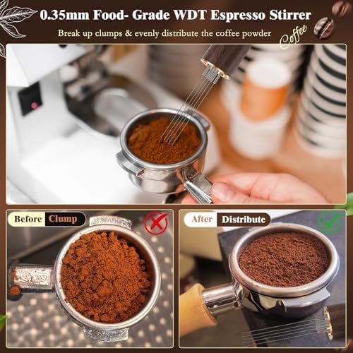 8 PCS Espresso Accessories Kit, 53.3mm Espresso Tamper Kit