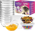 Mini 3.5 Inch Small Glass Bowls with Lids - Small Bowls Perfect for