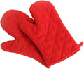 Oven Mitts, Premium Heat Resistant Kitchen Gloves Cotton & Polyester Quilted by Nachvorn