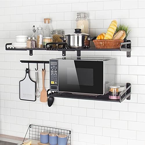 Microwave Oven Rack, 23.58" x 15.52" Wall Shelf