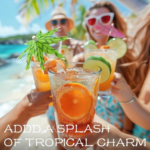 600 Pack Drink Umbrellas Cocktail Picks, Assorted Mini Paper Umbrella