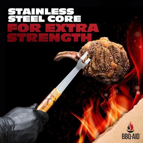 3 Piece BBQ Grilling Accessories Set, Stainless Steel Tools