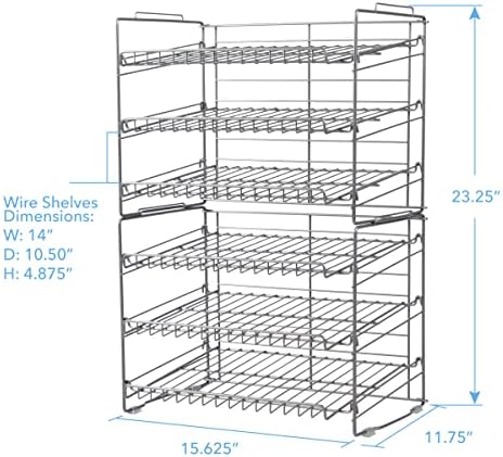 Atlantic Gravity-Fed Compact Double Canrack – Kitchen Organizer