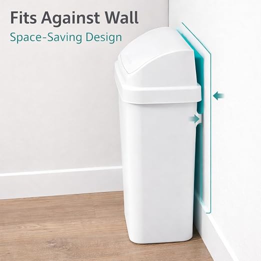 SKYREN Kitchen Trash Can 13.1 Gallon Plastic Garbage Bin - Image 3