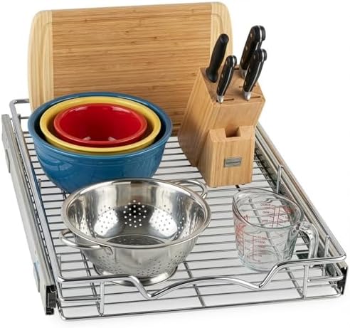 HOLDN’ STORAGE Pull Out Cabinet Organizer, 14”W x 21”D Cabinet Drawer