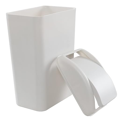 3.5 Gallons/14 Liter Small Trash Can, Plastic Swing Lid Garbage Bin，9.8" x 6.6" - Image 6