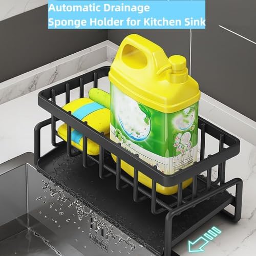 Sponge Holder for Kitchen Sink, 304 Stainless Steel