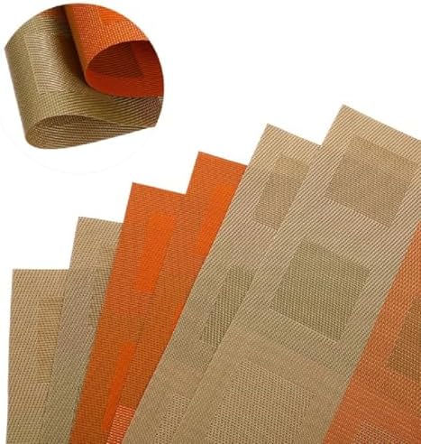 leegood Set of 6 Heat-Resistant Non-Slip Placemats for Dining Table &