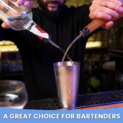 24 Pack Liquor Pour Spouts Set - Stainless Steel bottle spout and