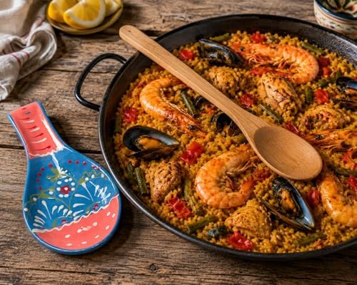 Garcima 18-Inch Enameled Steel Paella Pan, 46cm