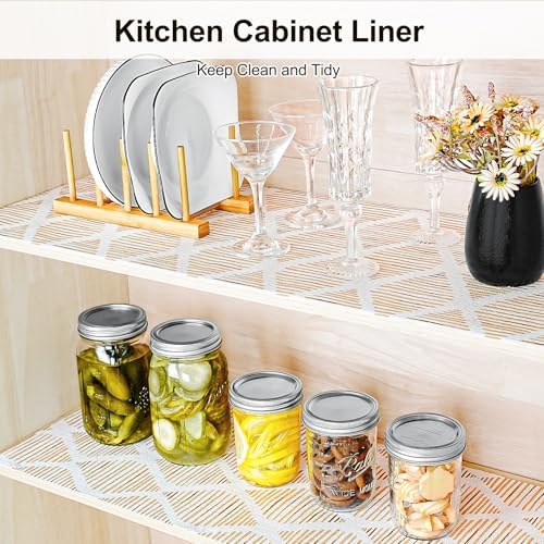 Non-Adhesive Kitchen Drawer and Shelf Liner, 12 in × 20 ft