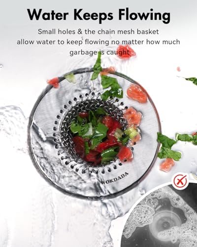 2-Pack Reversible Kitchen Sink Drain Strainers