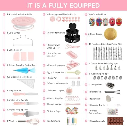 Cake Decorating Kit - Cake Turntable for Decorating with Baking