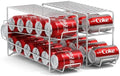 Sorbus Soda Can Dispenser Rack for Fridge, Holds 12 Cans (2 Pack, White)