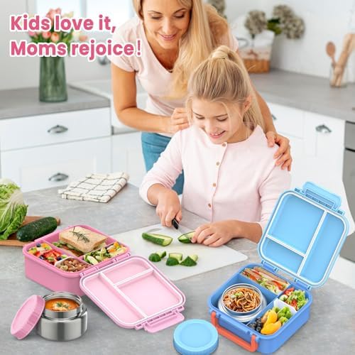 JOOPETALK Bento Lunch Box Set for Kids with 9oz Soup Thermo, Insulated
