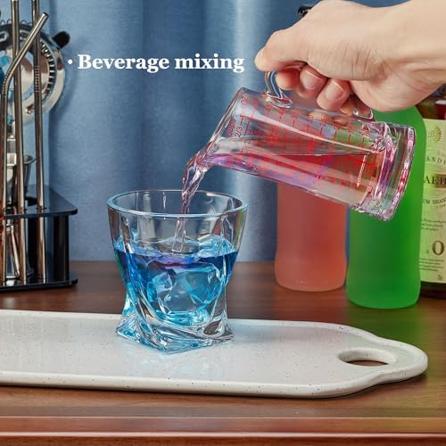 Ackers Glass Measuring Cup 5 Oz/150ml Shot Glass Measuring Cup with