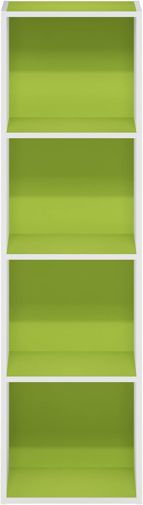 Furinno PASIR Book Shelf, 4-Tier Modern Bookshelf, Open Shelves Bookcase 9 x 12 - Image 8