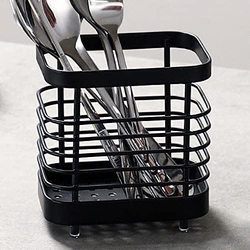Utensil Holder, Stainless Steel Sink Drying Rack, Silverware Cutlery