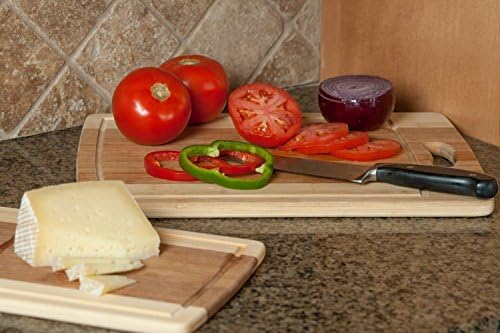 Heim Concept Organic Bamboo Cutting Boards 3PC Set, Various Convenient