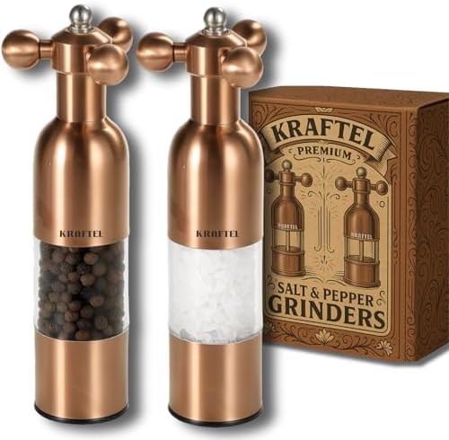 Salt and Pepper Grinder Set, 8", 2PK