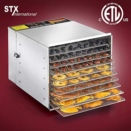 STX International Dehydra 1200W-XLS Food Dehydrator, 10 Trays