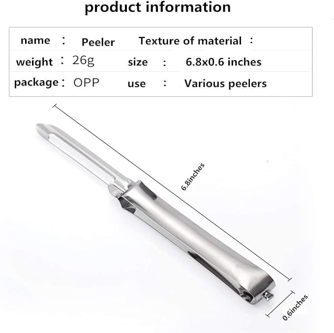 Aniso Kitchen vegetable peeler Stainless steel rotary peeler - Image 6