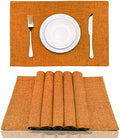 Weabetfu Cloth Placemats Set of 6 Heat Resistant Dining Table Place