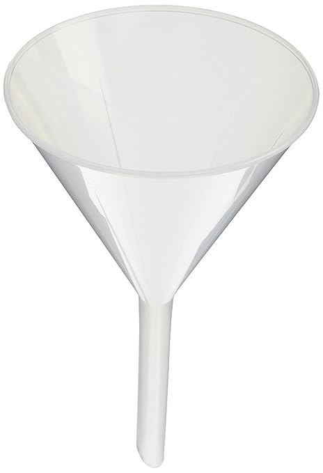 Eisco - Plastic Funnel Set, 4 Sizes, Chemically Resistant Polypropylene by EiscoLabs