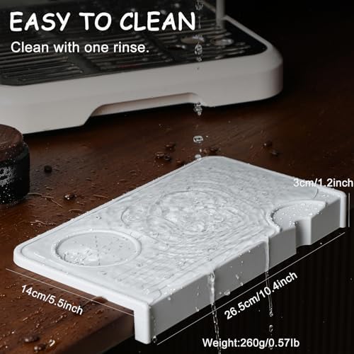 Espresso Tamping Mat with Portafilter Slot, Thick Food Grade Silicone