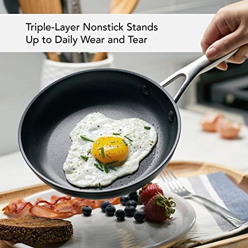KitchenAid Hard-Anodized Induction Nonstick Frying Pan Set, 2-Piece, Black