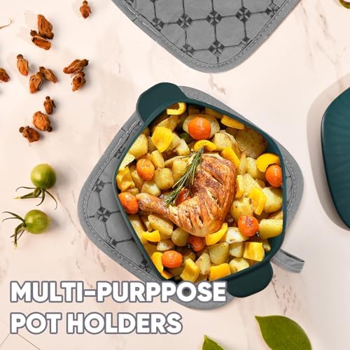 Oven Mitts Kitchen Towels Dishcloths with Pot Holders Sets 12PCS, Dish