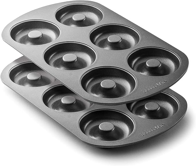 Bellemain Nonstick Donut Pan for Baking, 6-Cavity Stainless Steel