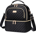 Lunch Bag for Women,Double Decker Lunch Box, Insulated Lunchbag