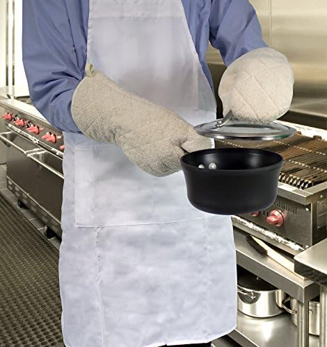 Nouvelle Legende Quilted Cotton Terry Oven Mitts for Baking, BBQ, and