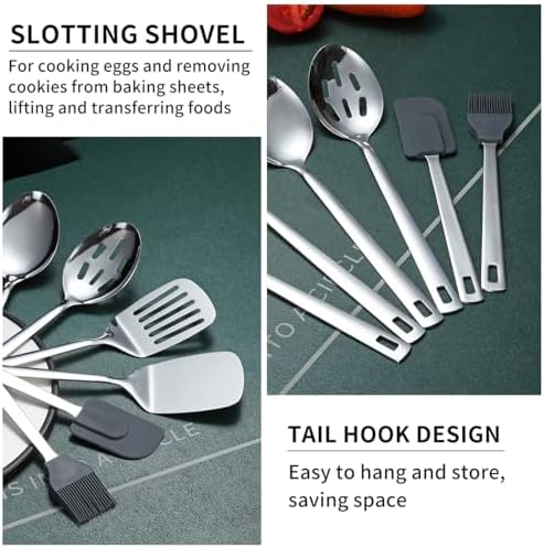 Stainless Steel Kitchen Utensils Set, 40-Piece
