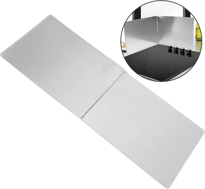 Kichvoe Stainless Steel Oil Splash Baffle 31.49X11.81 Inch Foldable Stove - Image 6