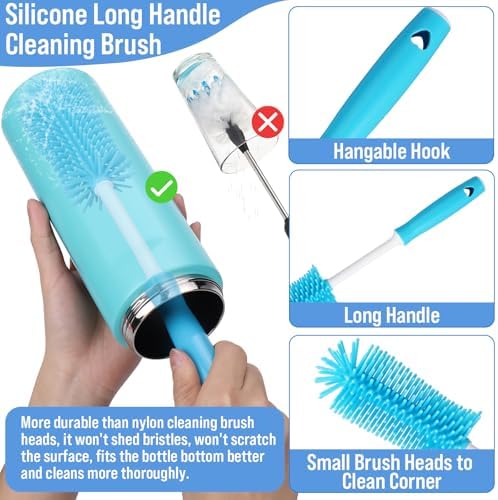 XANGNIER Water Bottle Cleaner Brush Set for Owala 24oz/32oz/40oz Cup,5