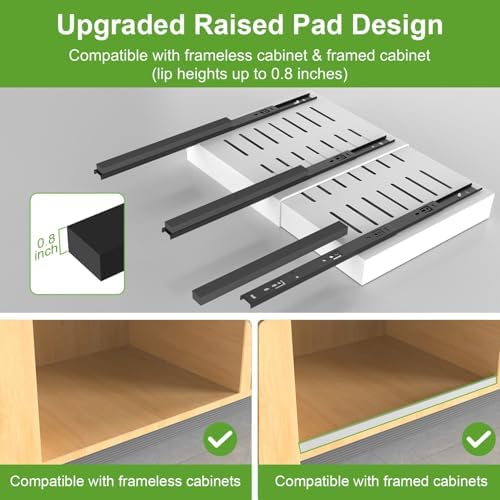 ANTOWIN 2-Pack Expandable Pull Out Cabinet Organizer