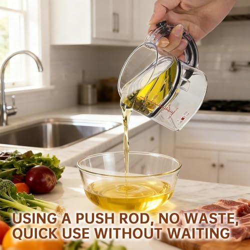 4-in-1 Adjustable Measuring Cup, Multi-Functional Kitchen Tool with