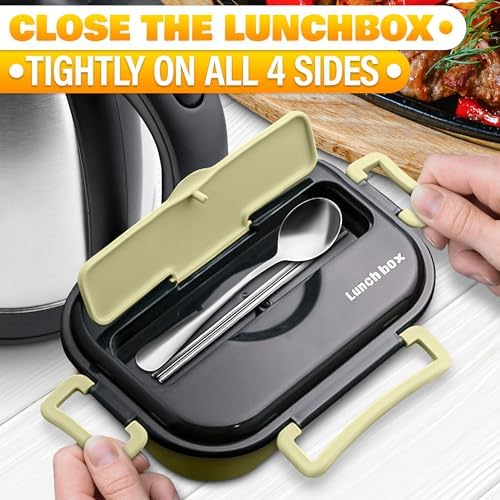 Reluen Stainless Steel Lunch Box to Go, Food Container, Bento Box