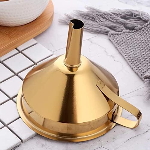 Stainless Steel Funnel Set Gold Kitchen Funnel Small Home Funnel