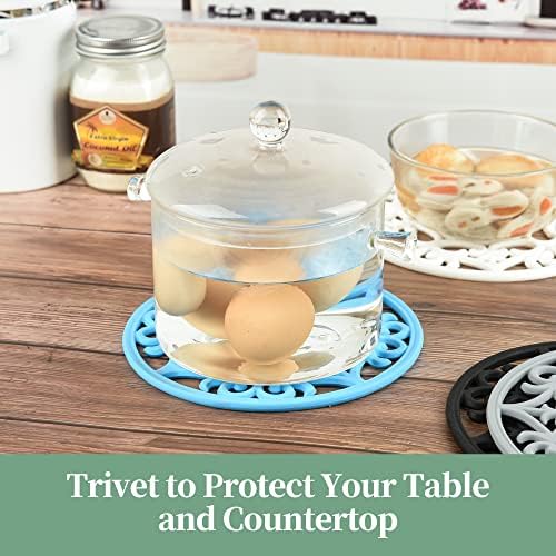 Trivets for Hot Dishes, Silicone Trivet Hot Pads for Kitchen, Silicone