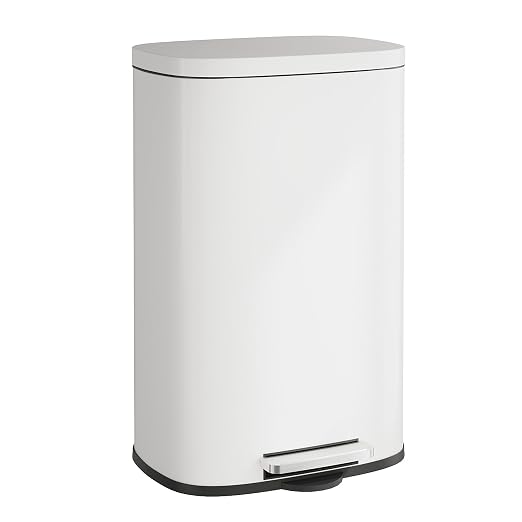 WLIVE 13 Gallon Stainless Steel Trash Can by WLIVE