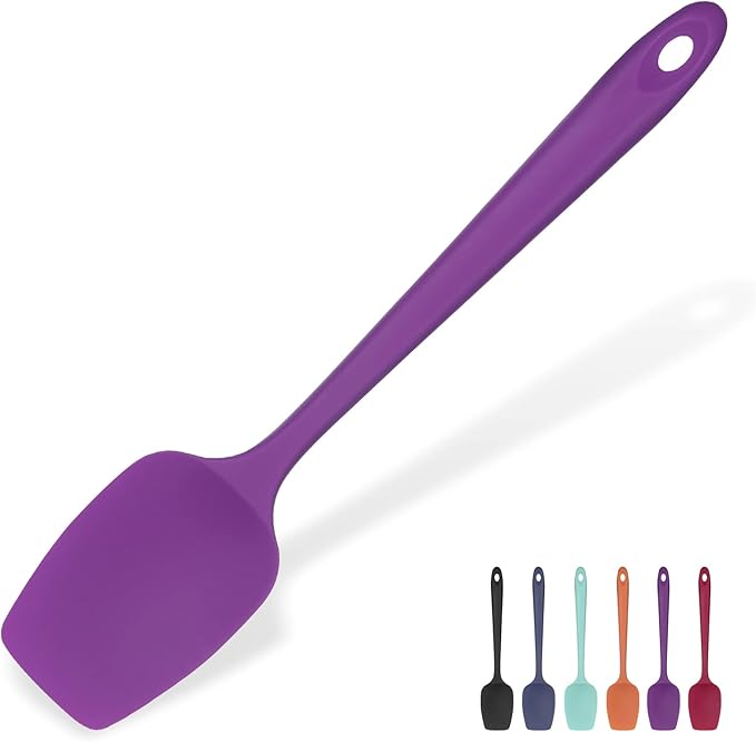 Heat Resistant Silicone Spoon Spatula: U-Taste 600ºF High Heat Flexible 11.38in by U-Taste