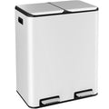 ComfyCorner 16 Gal Dual Trash Can, Stainless Steel Kitchen Garbage Bin by ComfyCorner