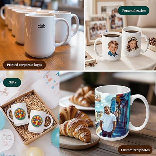Joyclub Sublimation Mugs 15 oz Coffee Mugs Bulk 12 Pack Tazas Para
