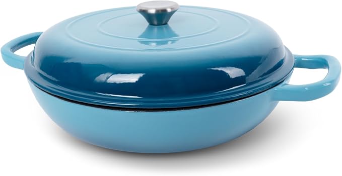 Enameled Cast Iron Dutch Oven, 3.8 Quart Dutch Oven Pot by UFEH