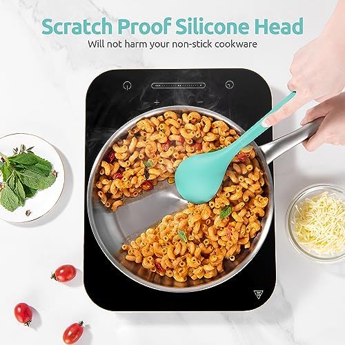 U-Taste 5-Piece Silicone Kitchen Utensil Set, Aqua Sky
